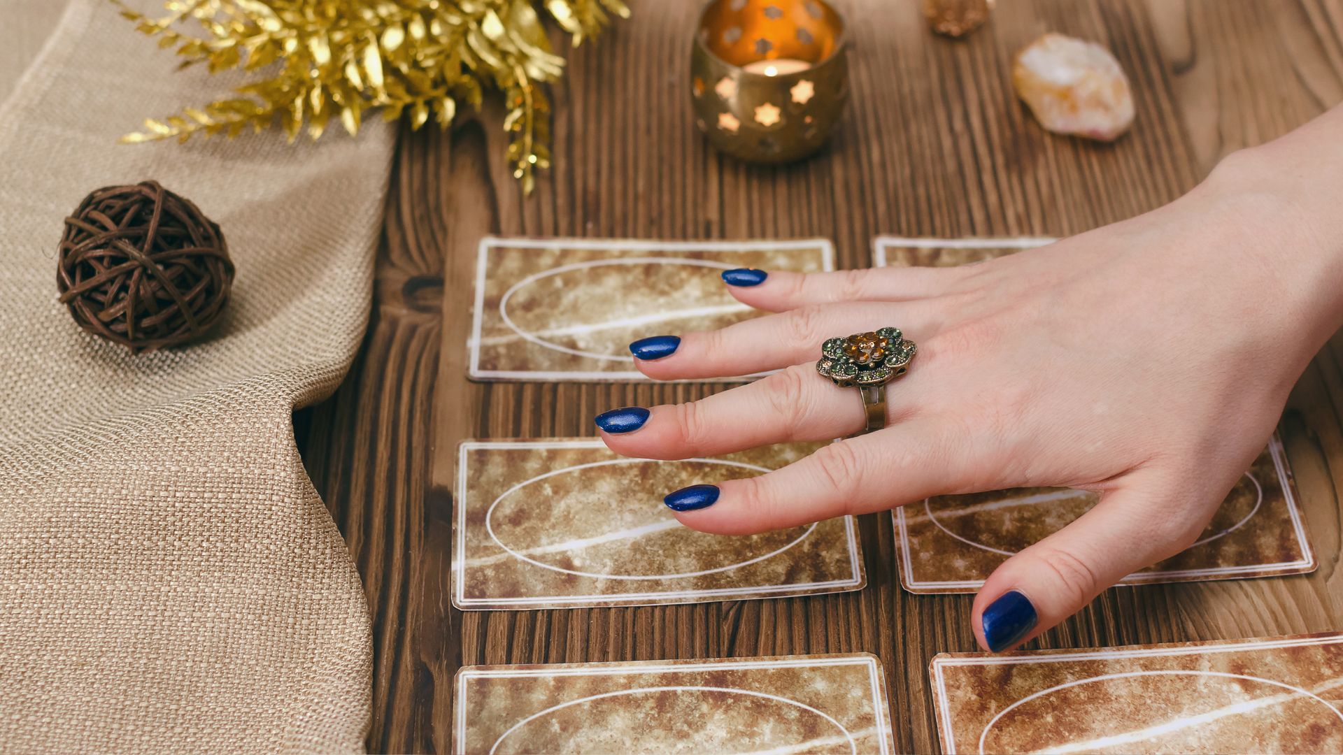 A woman's hand with a ring on her finger